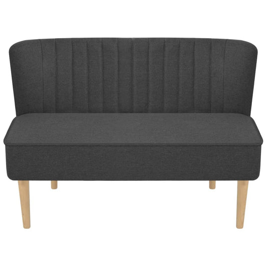 Divano in Tessuto 117x55,5x77 cm Grigio Scuro - homemem39