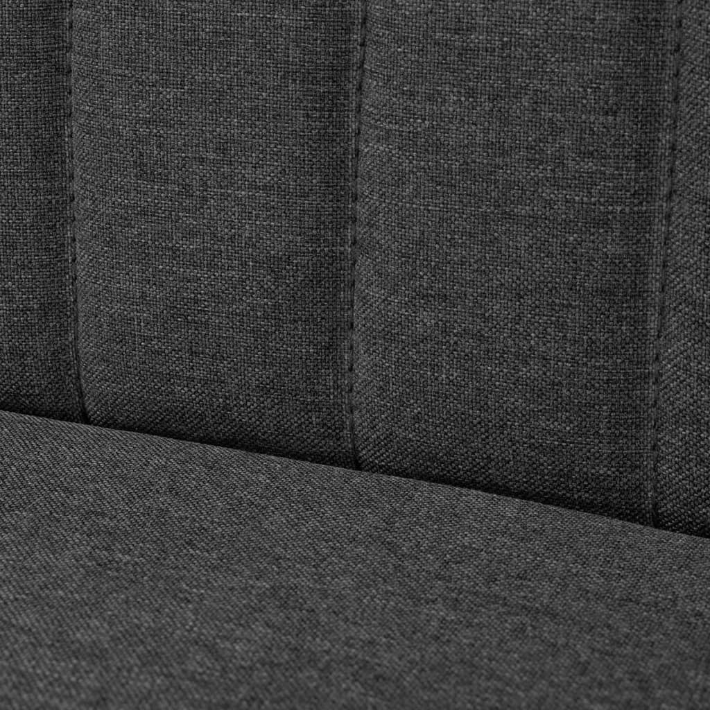 Divano in Tessuto 117x55,5x77 cm Grigio Scuro - homemem39