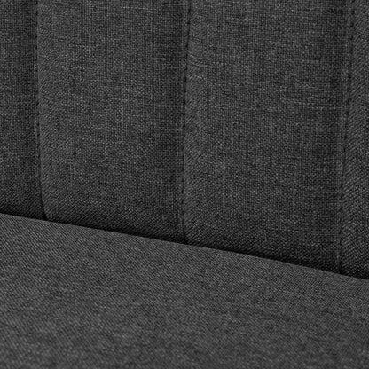 Divano in Tessuto 117x55,5x77 cm Grigio Scuro - homemem39