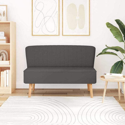 Divano in Tessuto 117x55,5x77 cm Grigio Scuro