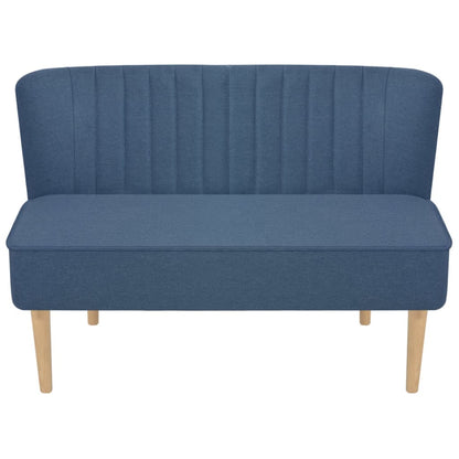 Divano in Tessuto 117x55,5x77 cm Blu - homemem39
