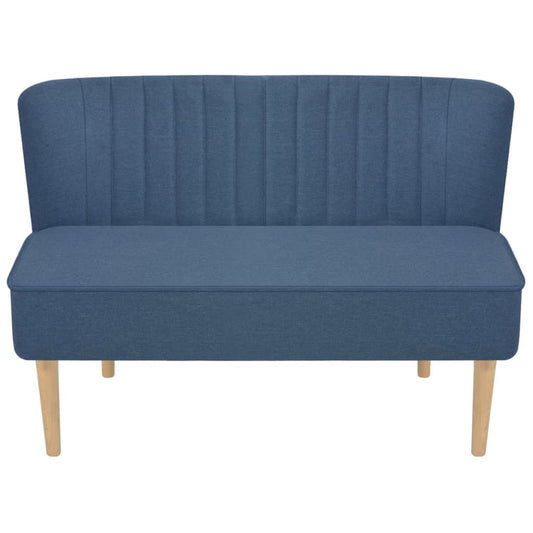 Divano in Tessuto 117x55,5x77 cm Blu - homemem39