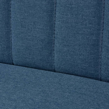 Divano in Tessuto 117x55,5x77 cm Blu - homemem39