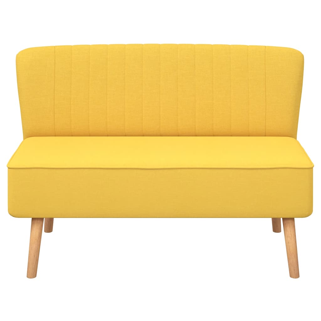 Divano in Tessuto 117x55,5x77 cm Giallo | homemem39