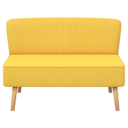 Divano in Tessuto 117x55,5x77 cm Giallo | homemem39