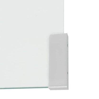 Tavolino da Salotto in Vetro Temperato 98x45x30 cm Trasparente | homemem39