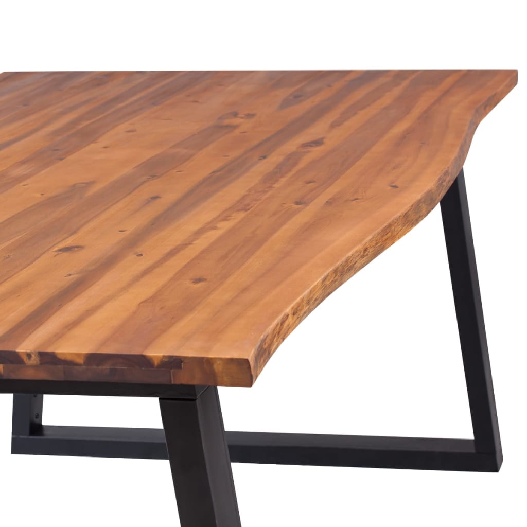Tavolo da Pranzo Legno Massello Acacia 200x90 cm | homemem39