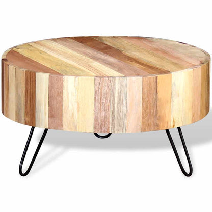 Tavolino da Salotto in Legno Massello di Recupero