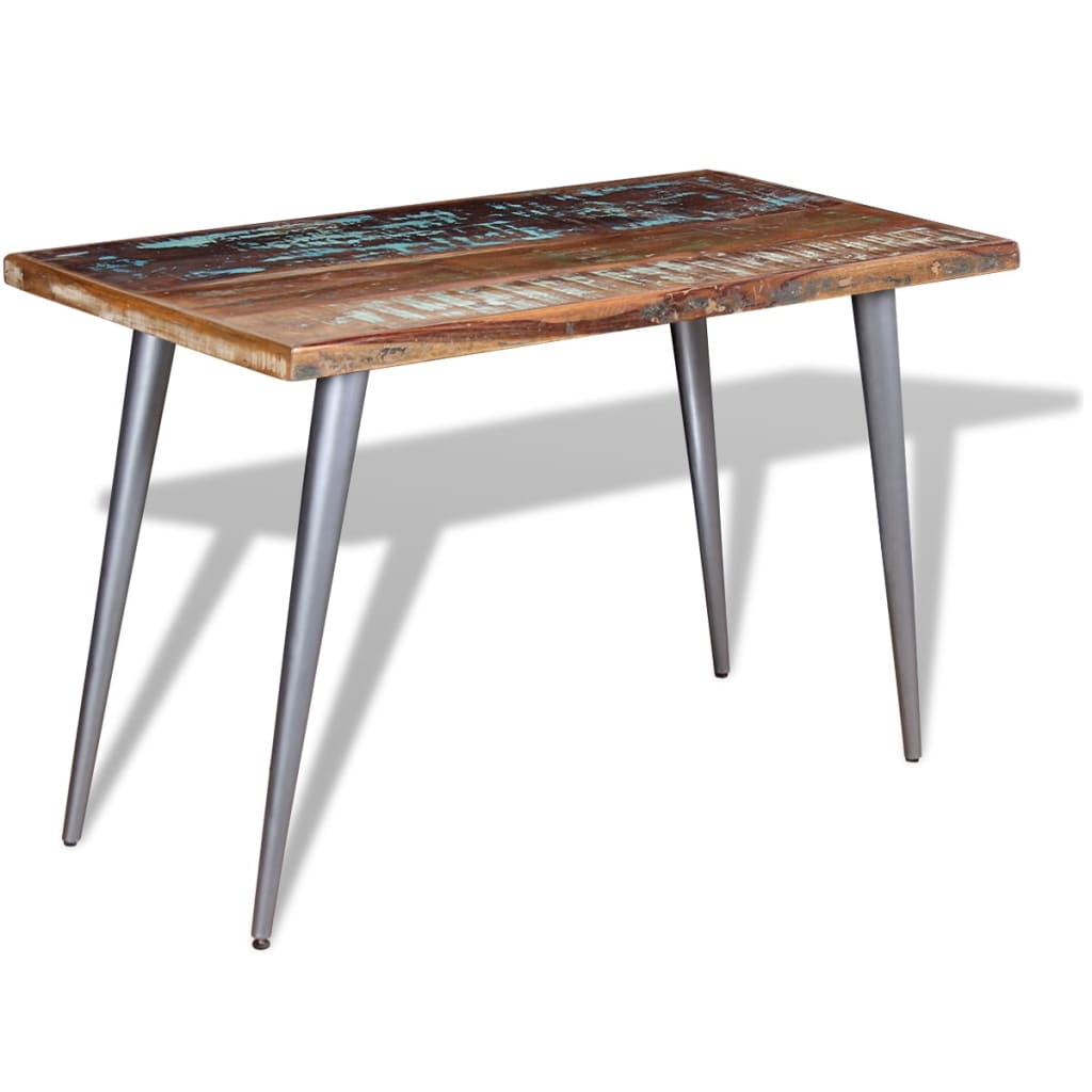 Tavolo da Pranzo in Legno Massello Anticato 120x60x76 cm - homemem39