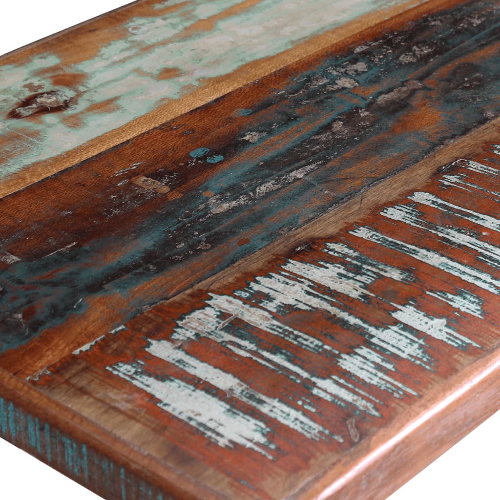 Tavolo da Pranzo in Legno Massello Anticato 120x60x76 cm - homemem39