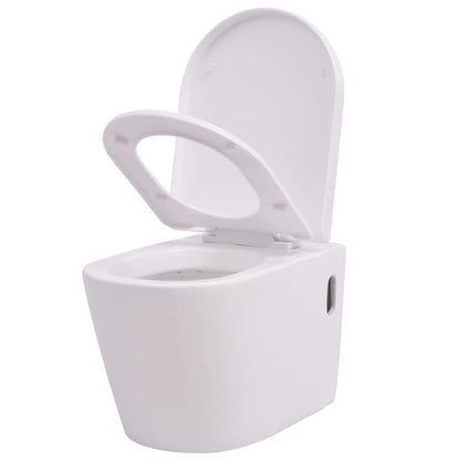 WC Sospeso in Ceramica Bianca - homemem39