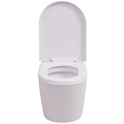 WC Sospeso in Ceramica Bianca - homemem39