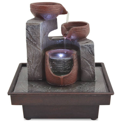 Fontana da Interni con Luce a LED in Poliresina - homemem39