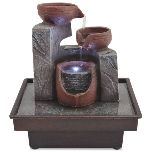 Fontana da Interni con Luce a LED in Poliresina - homemem39