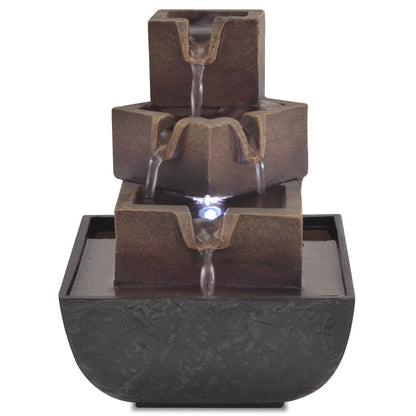 Fontana da Interni con Luce a LED in Poliresina - homemem39