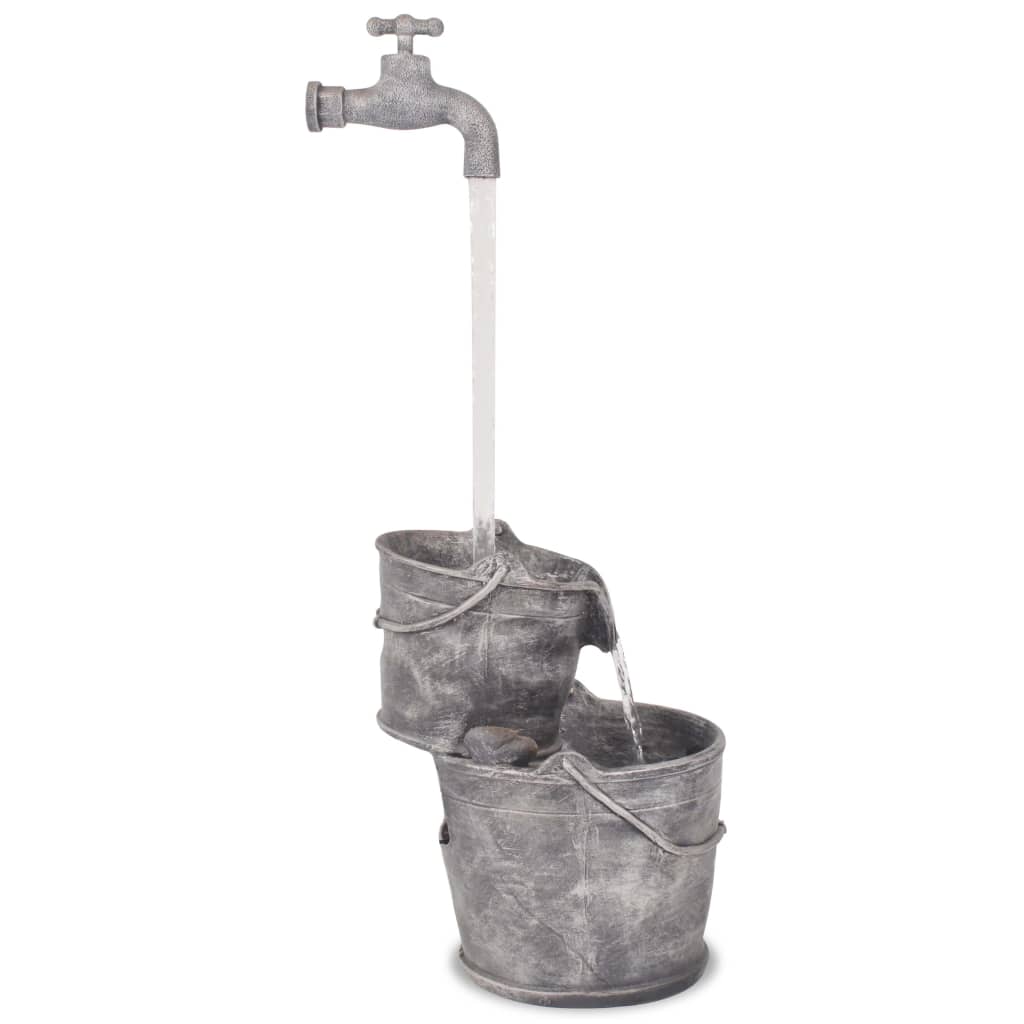 Fontana Decorativa con Rubinetto e Secchi in Poliresina | homemem39