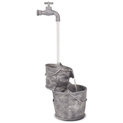 Fontana Decorativa con Rubinetto e Secchi in Poliresina | homemem39