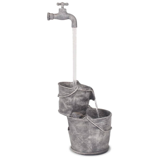 Fontana Decorativa con Rubinetto e Secchi in Poliresina | homemem39