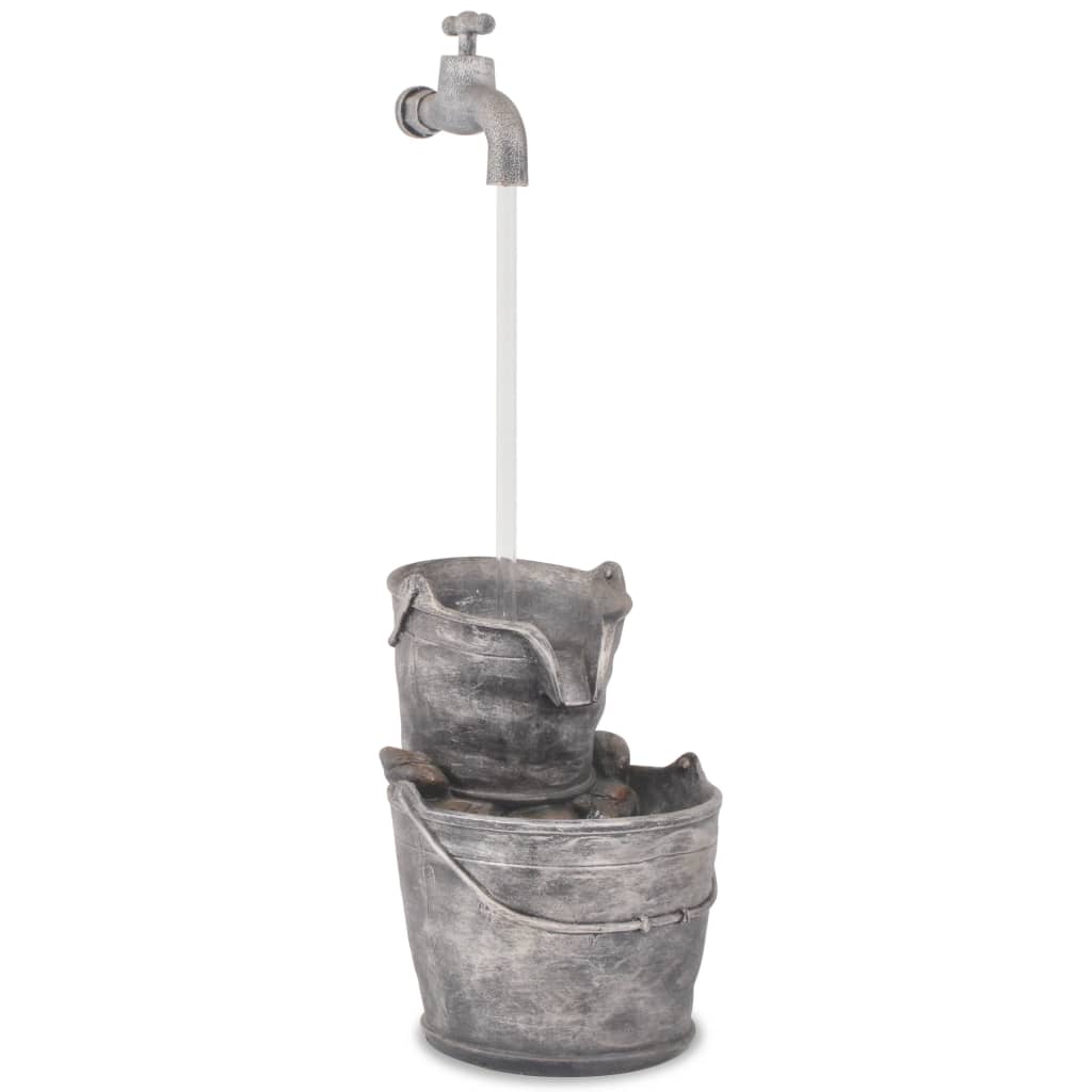 Fontana Decorativa con Rubinetto e Secchi in Poliresina | homemem39