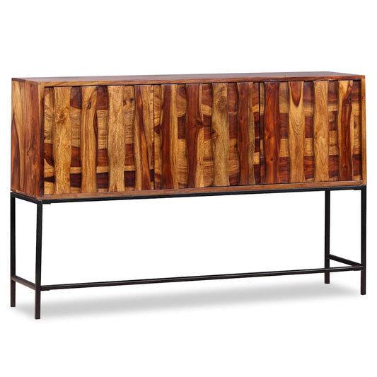 Credenza in Legno Massello di Acacia 120x30x80 cm - homemem39