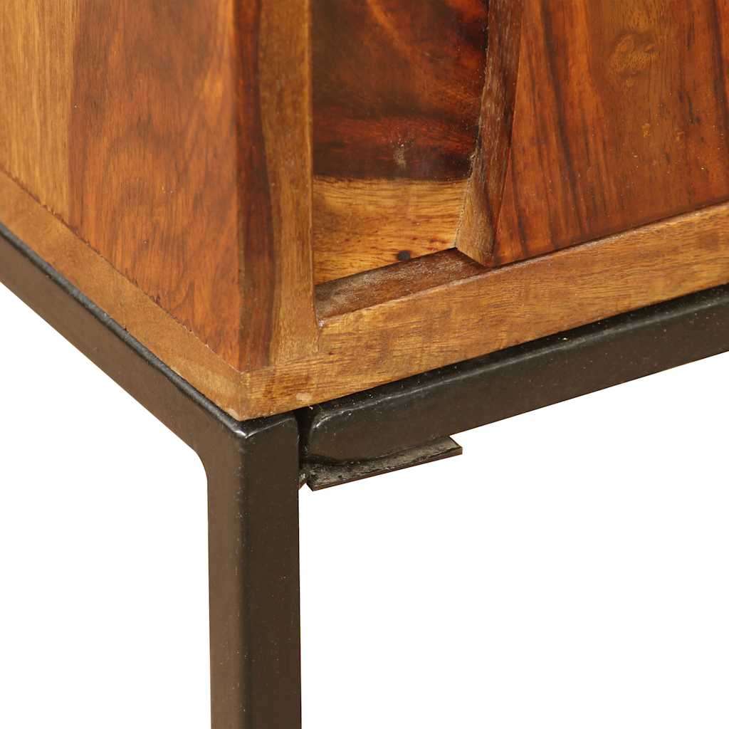 Credenza in Legno Massello di Acacia 120x30x80 cm - homemem39