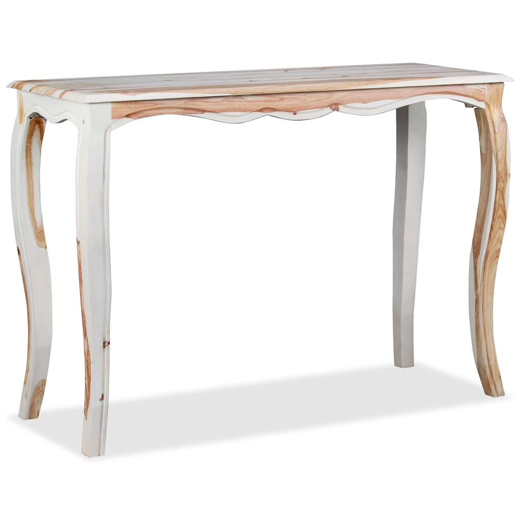 Tavolo Consolle in Legno Massello di Acacia 110x40x76 cm - homemem39