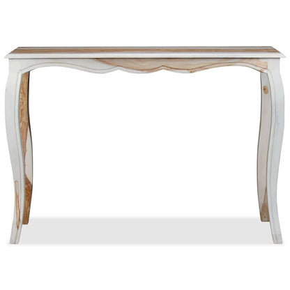 Tavolo Consolle in Legno Massello di Acacia 110x40x76 cm - homemem39