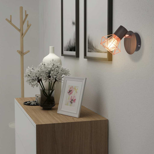 Applique 2 pz con 2 Lampadine a LED a Incandescenza 8 W - homemem39