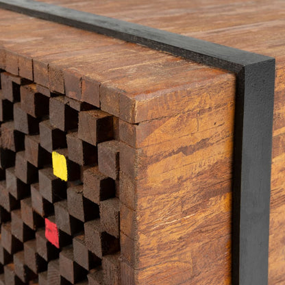 Tavolino Laterale in Legno di Teak 60x60x38 cm - homemem39