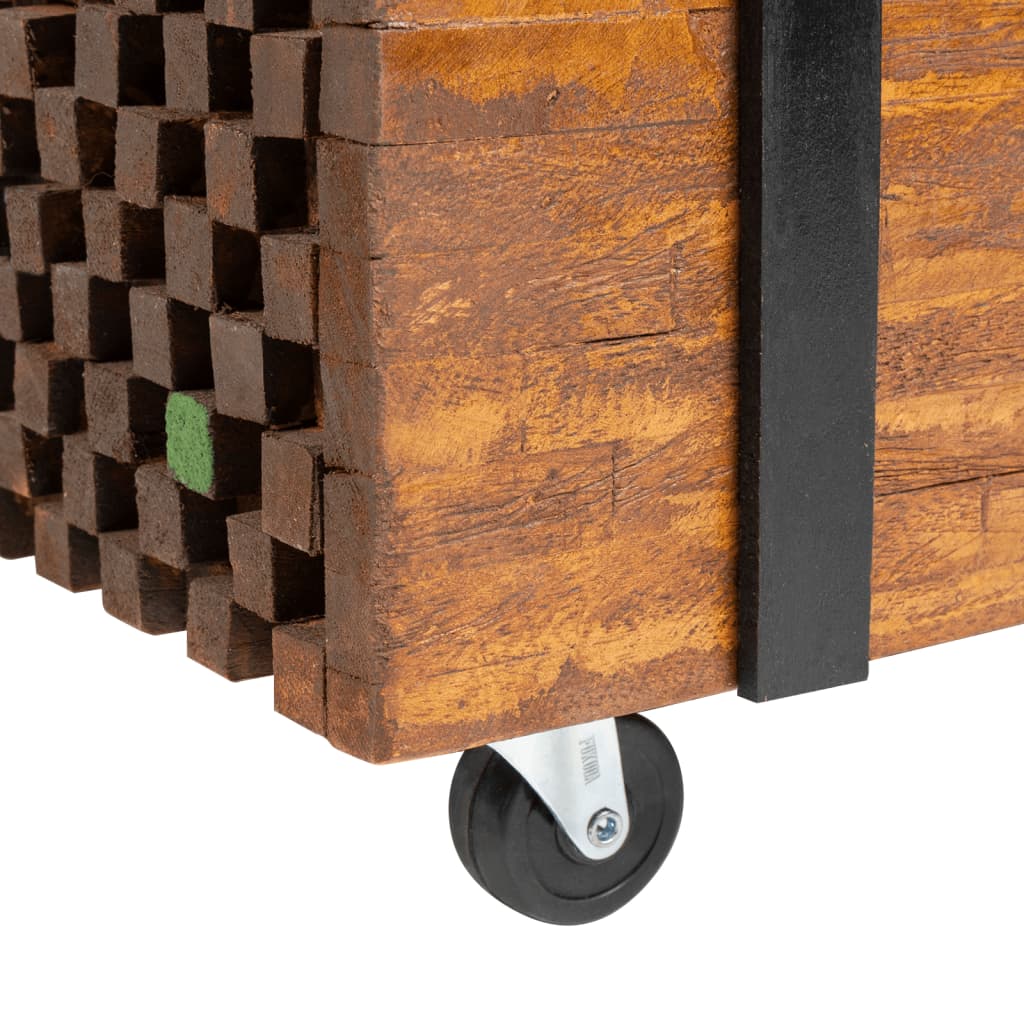 Tavolino Laterale in Legno di Teak 60x60x38 cm - homemem39