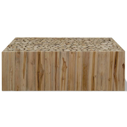 Tavolino da Salotto in Legno di Teak Autentico 90x50x30 cm