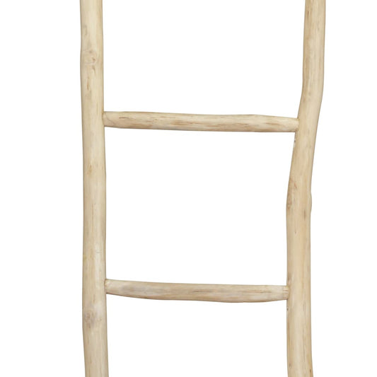 Portasciugamani con 5 Pioli in Legno di Teak 45x150 cm Naturale - homemem39
