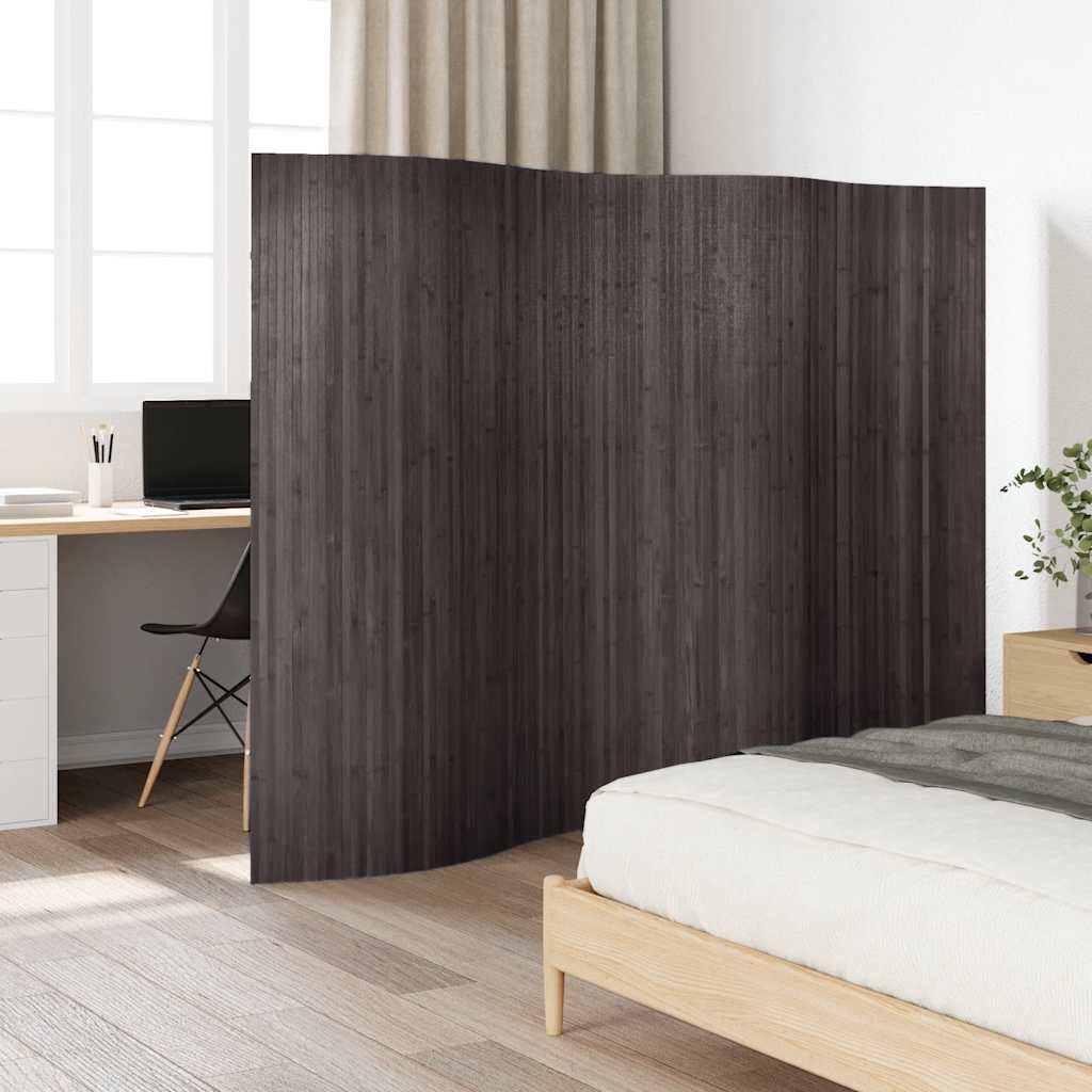 Divisorio per Stanza in Bambù Grigio Larghezza 250 cm Altezza 165 cm | homemem39