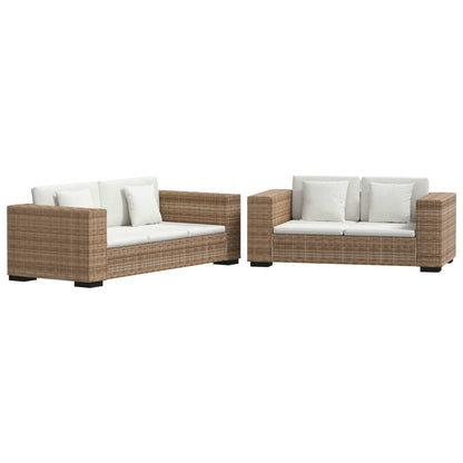Set Divani a 2 Posti e 3 Posti in Vero Rattan - homemem39