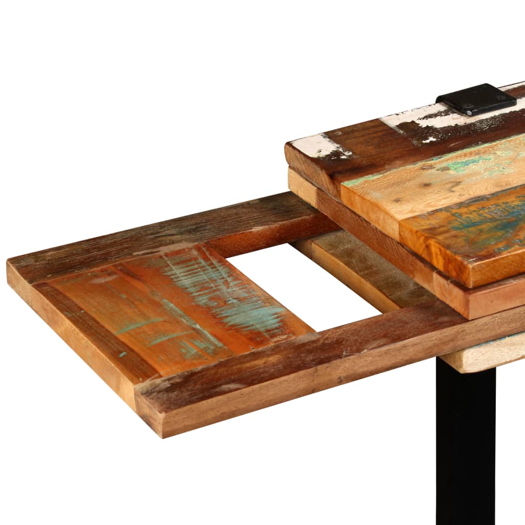 Tavolo Consolle in Legno Massello di Recupero Regolabile - homemem39