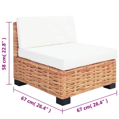 Set Divano 18 pz in Rattan Naturale | homemem39