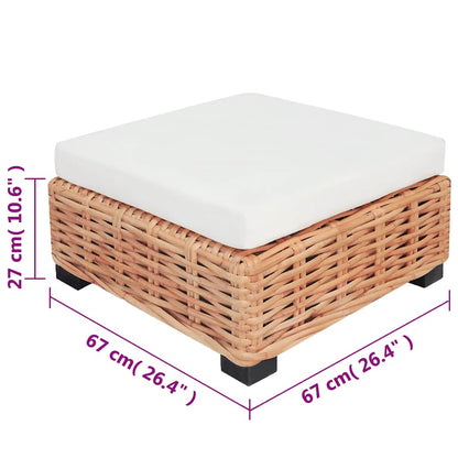 Set Divano 16 pz in Rattan Naturale - homemem39