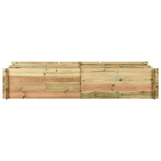 Fioriera Giardino Letto Vegetale in Legno di Pino 197x100x40cm - homemem39