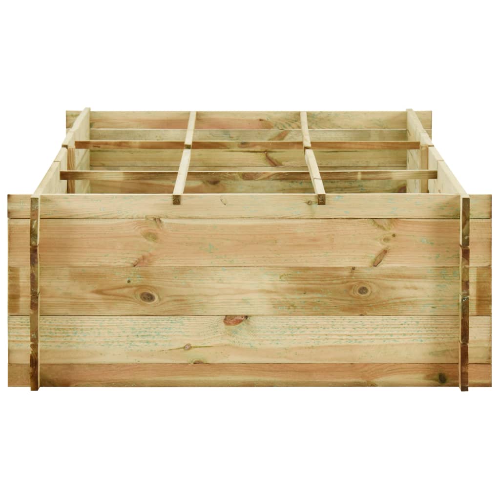 Fioriera Giardino Letto Vegetale in Legno di Pino 197x100x40cm - homemem39
