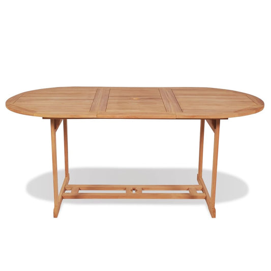 Tavolo da Giardino 180x90x75 cm in Massello di Teak | homemem39