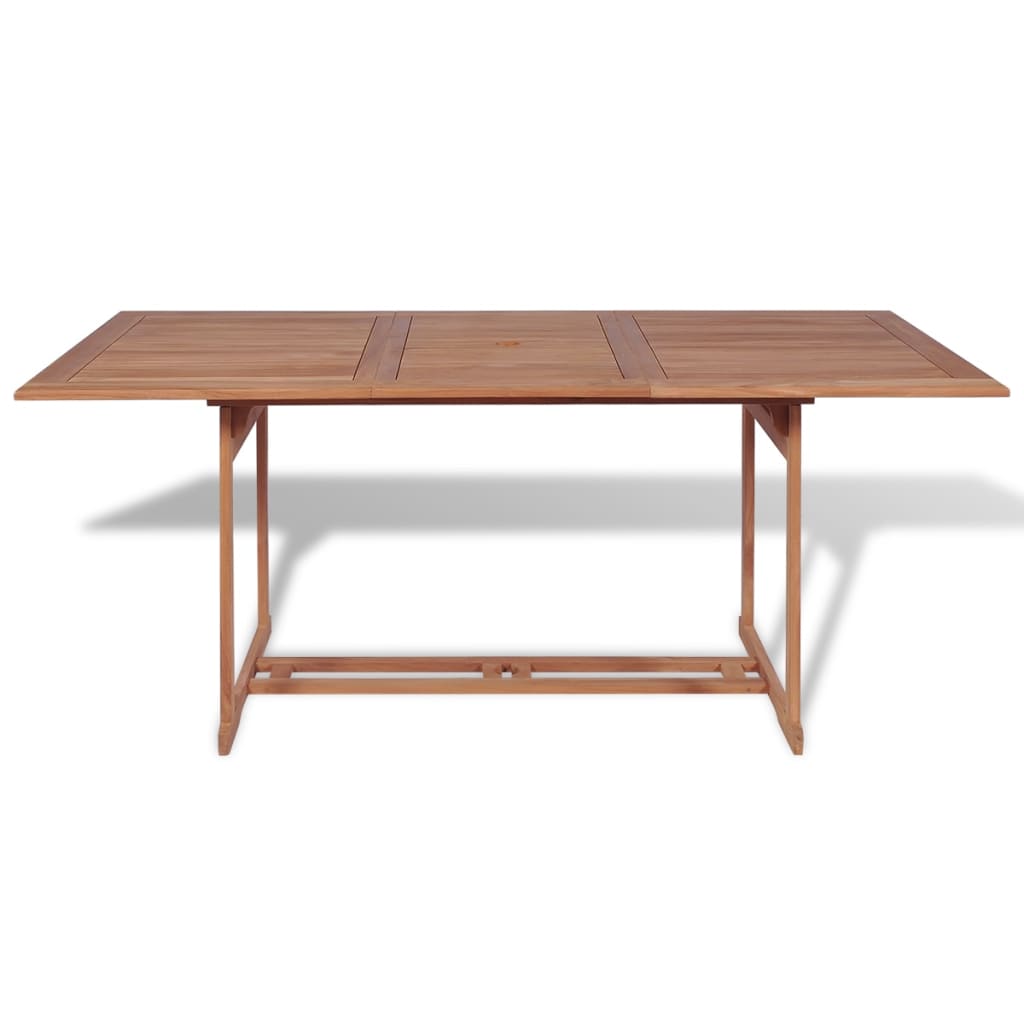 Tavolo da Giardino 180x90x75 cm in Massello di Teak | homemem39