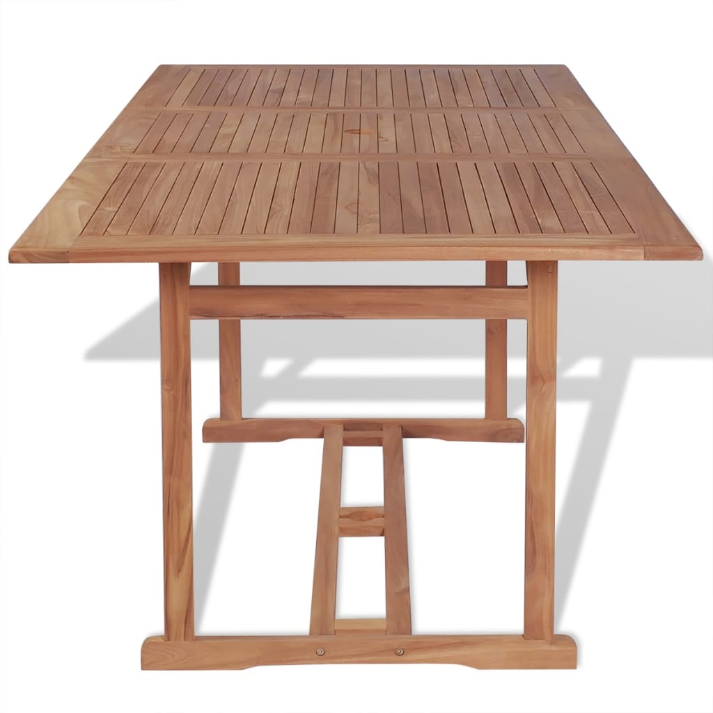 Tavolo da Giardino 180x90x75 cm in Massello di Teak | homemem39