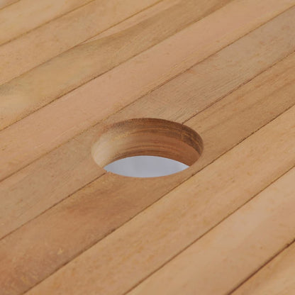 Tavolo da Giardino 180x90x75 cm in Massello di Teak | homemem39