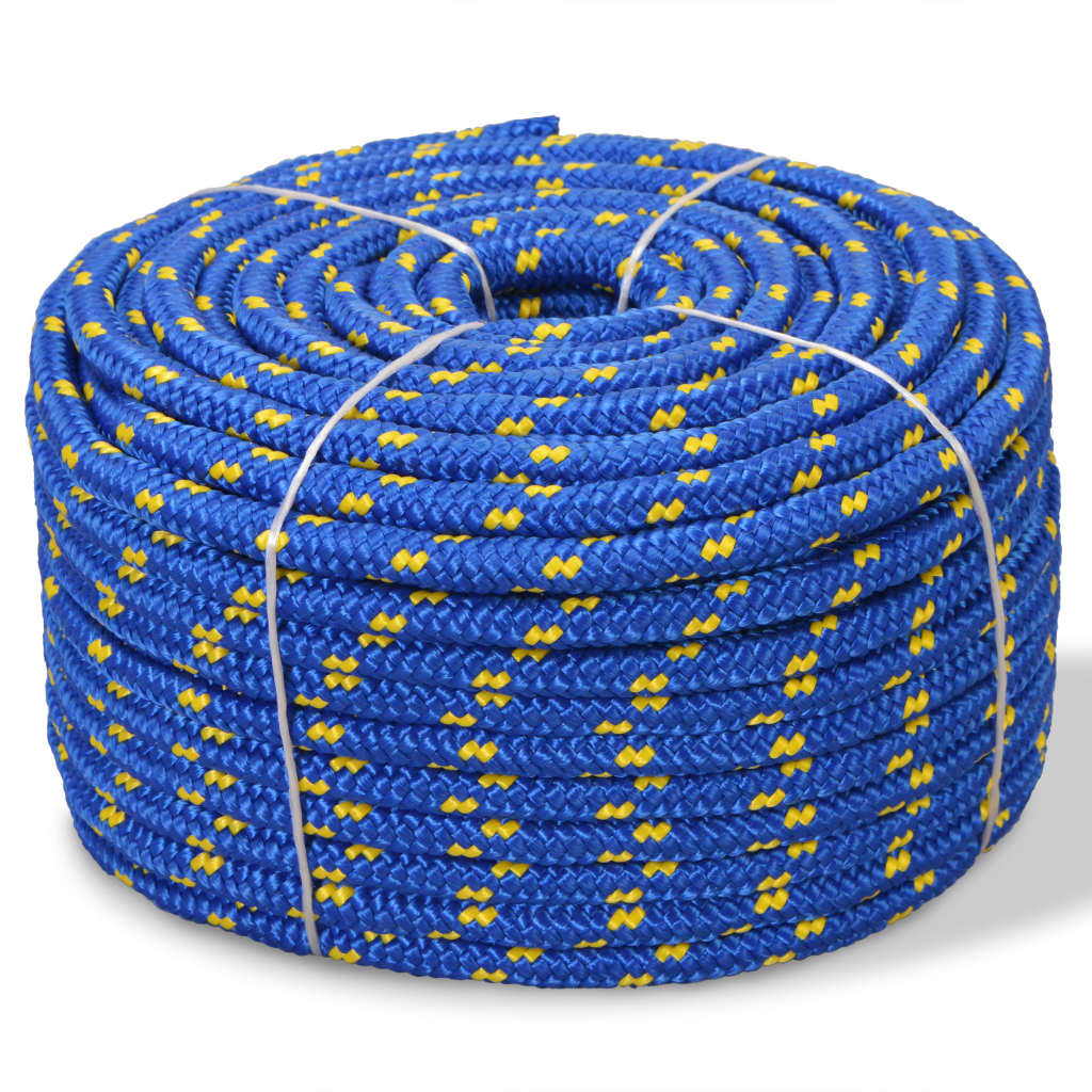 Corda Marina in Polipropilene 6 mm 100 m Blu - homemem39