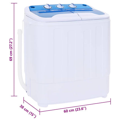 Mini Lavatrice a Vaschetta Doppia 5,6 kg