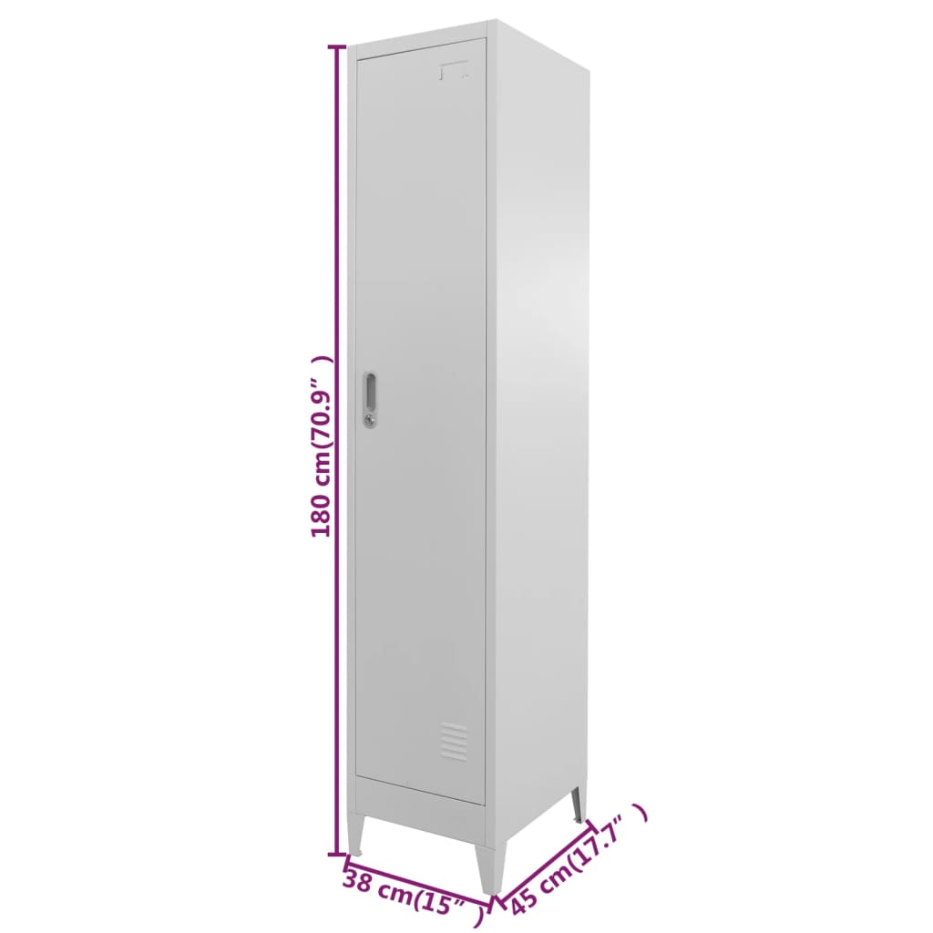 Armadietto a Chiave 38x45x180 cm - homemem39