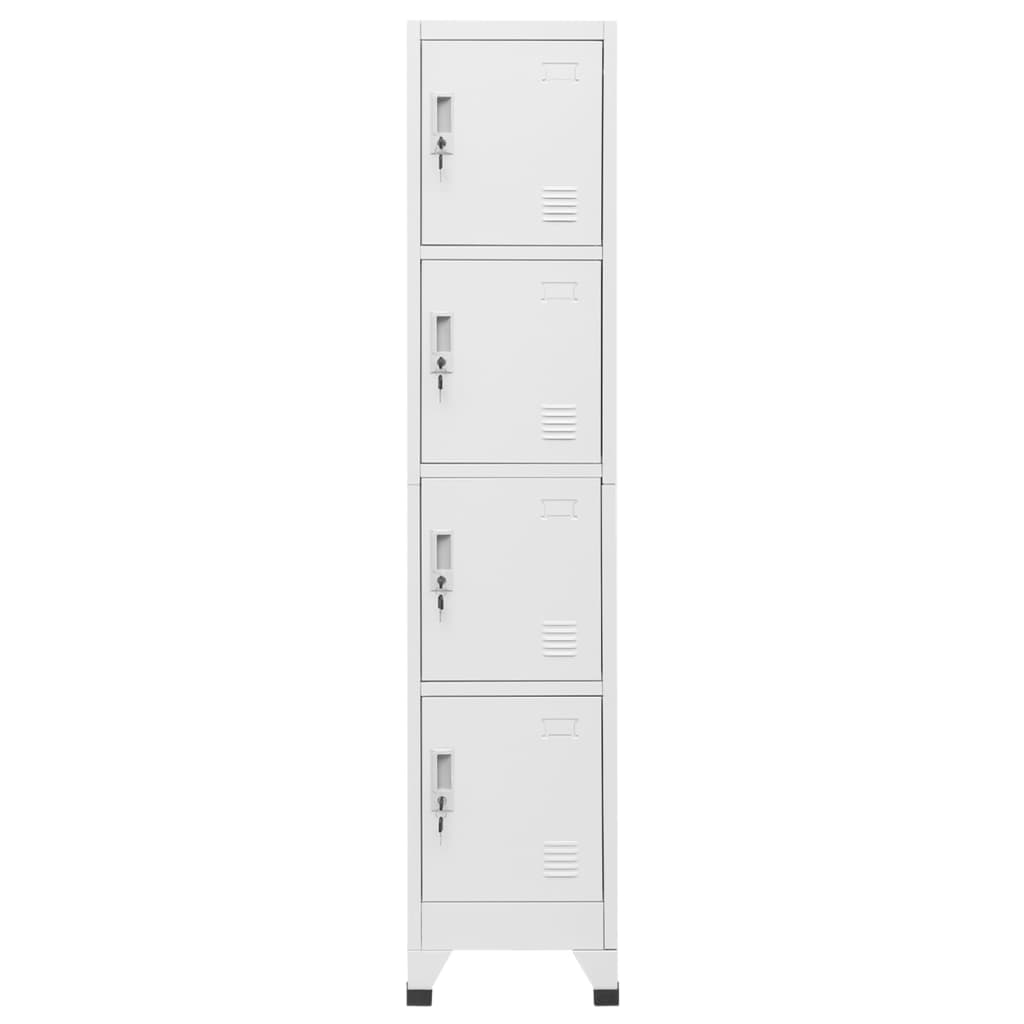 Armadietto a Chiave a 4 Scomparti 38x45x180 cm - homemem39