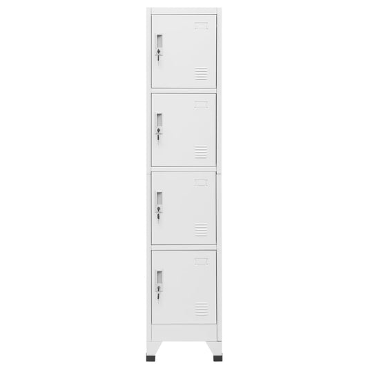 Armadietto a Chiave a 4 Scomparti 38x45x180 cm - homemem39