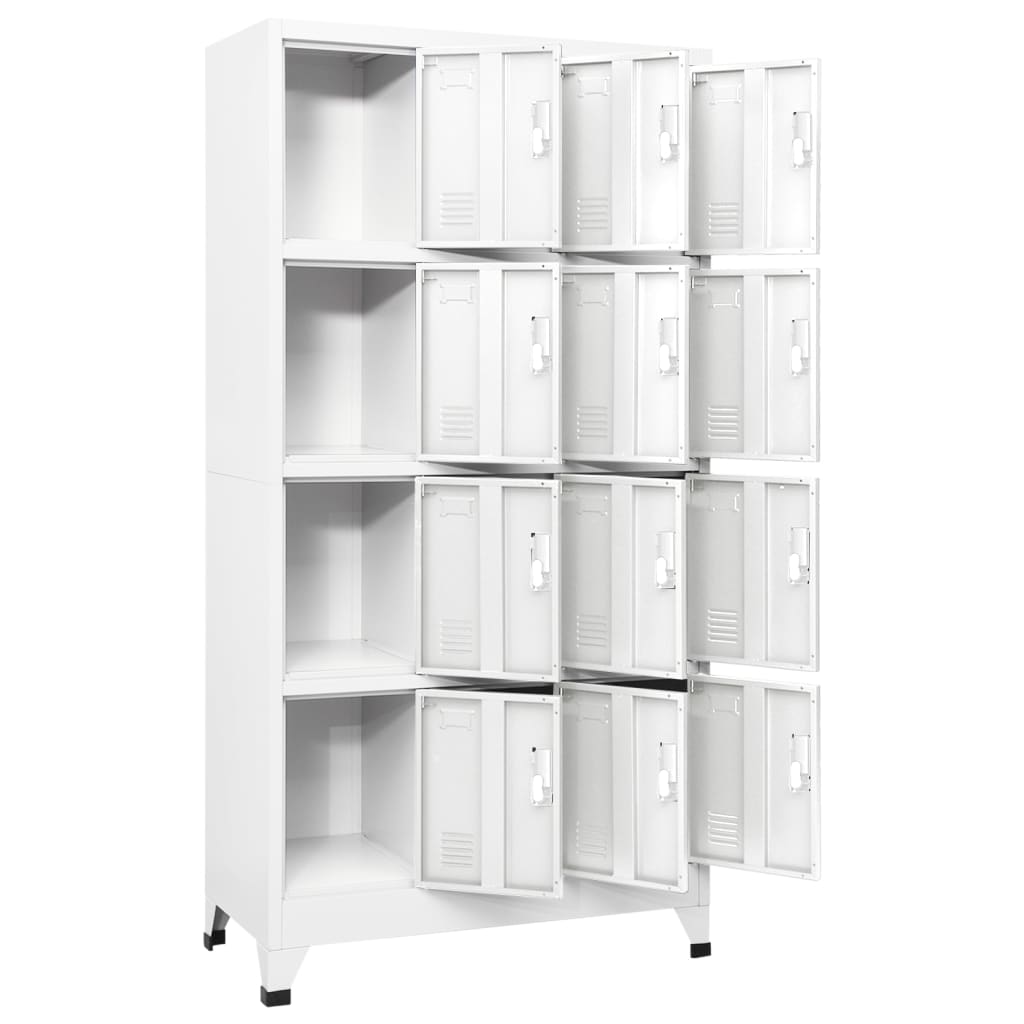 Armadietto a Chiave con 12 Scomparti 90x45x180 cm | homemem39
