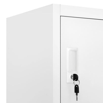 Armadietto a Chiave con 12 Scomparti 90x45x180 cm - homemem39